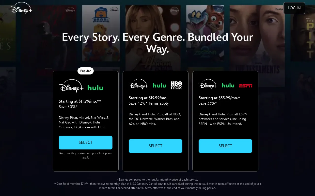 Disney+ screenshot