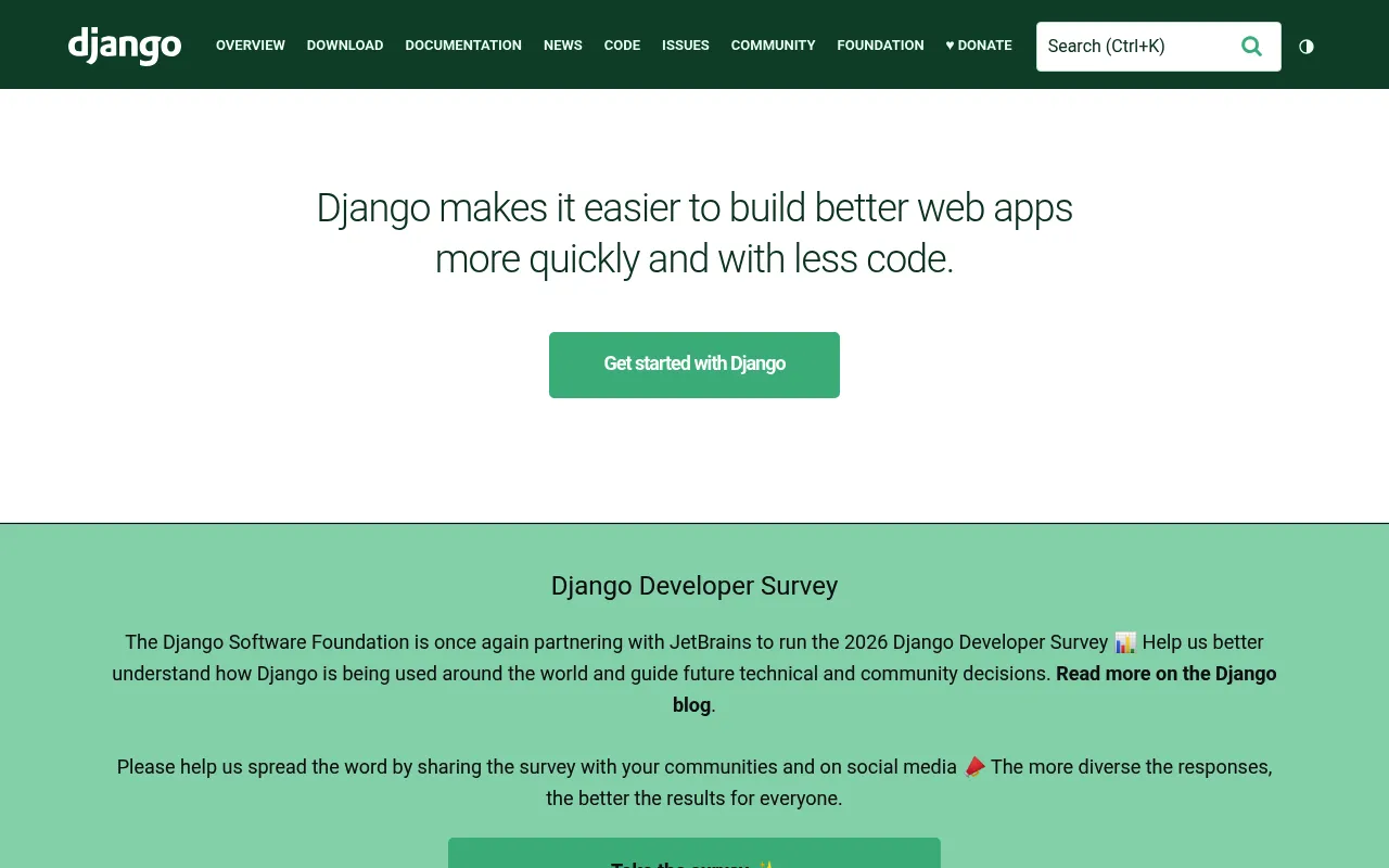 Django screenshot