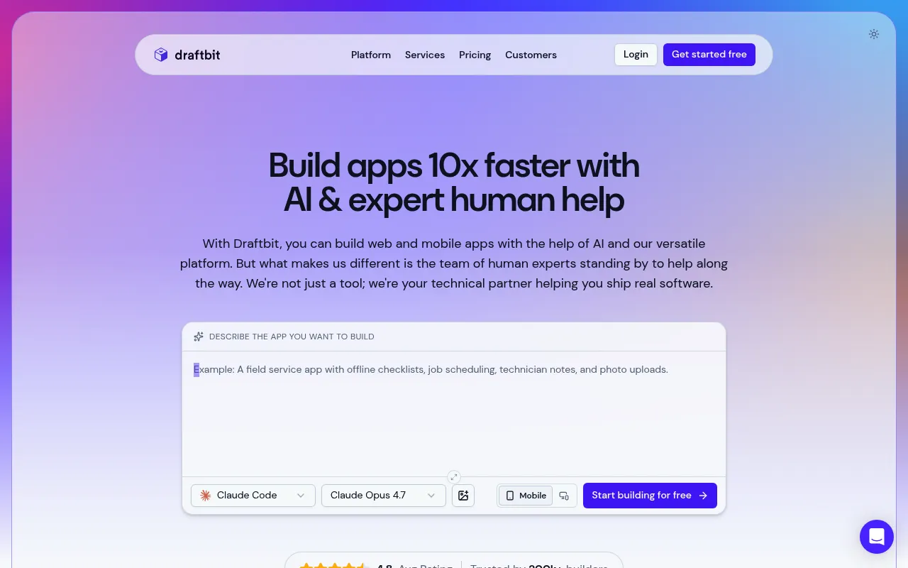 Draftbit screenshot
