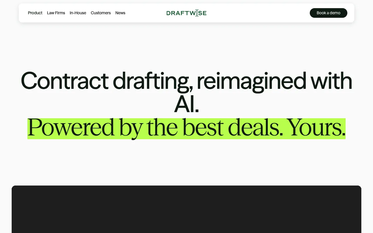 Draftwise screenshot