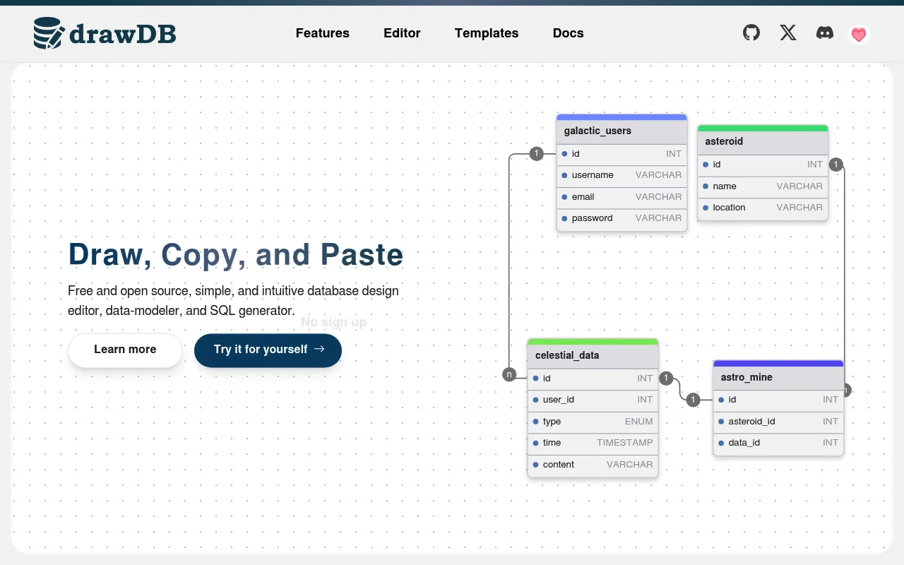 drawDB screenshot