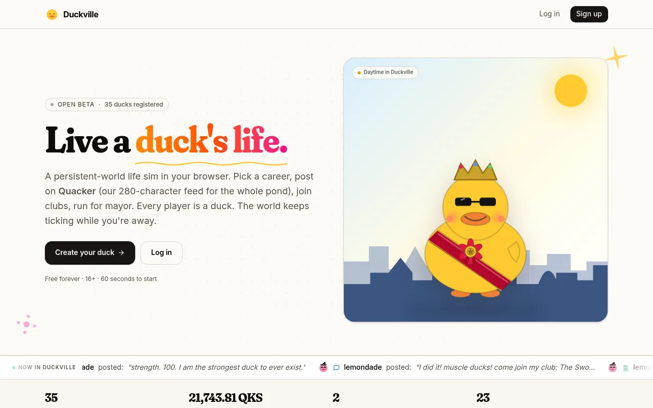 Duckville screenshot