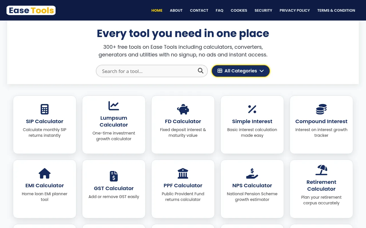 Ease Tools screenshot