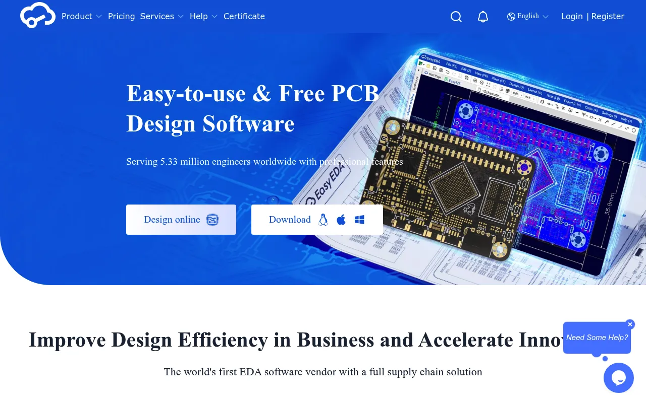 EasyEDA screenshot