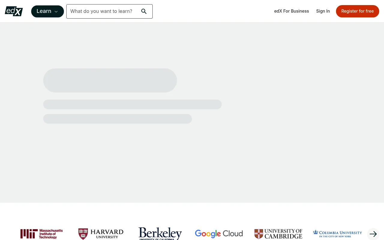 edX screenshot