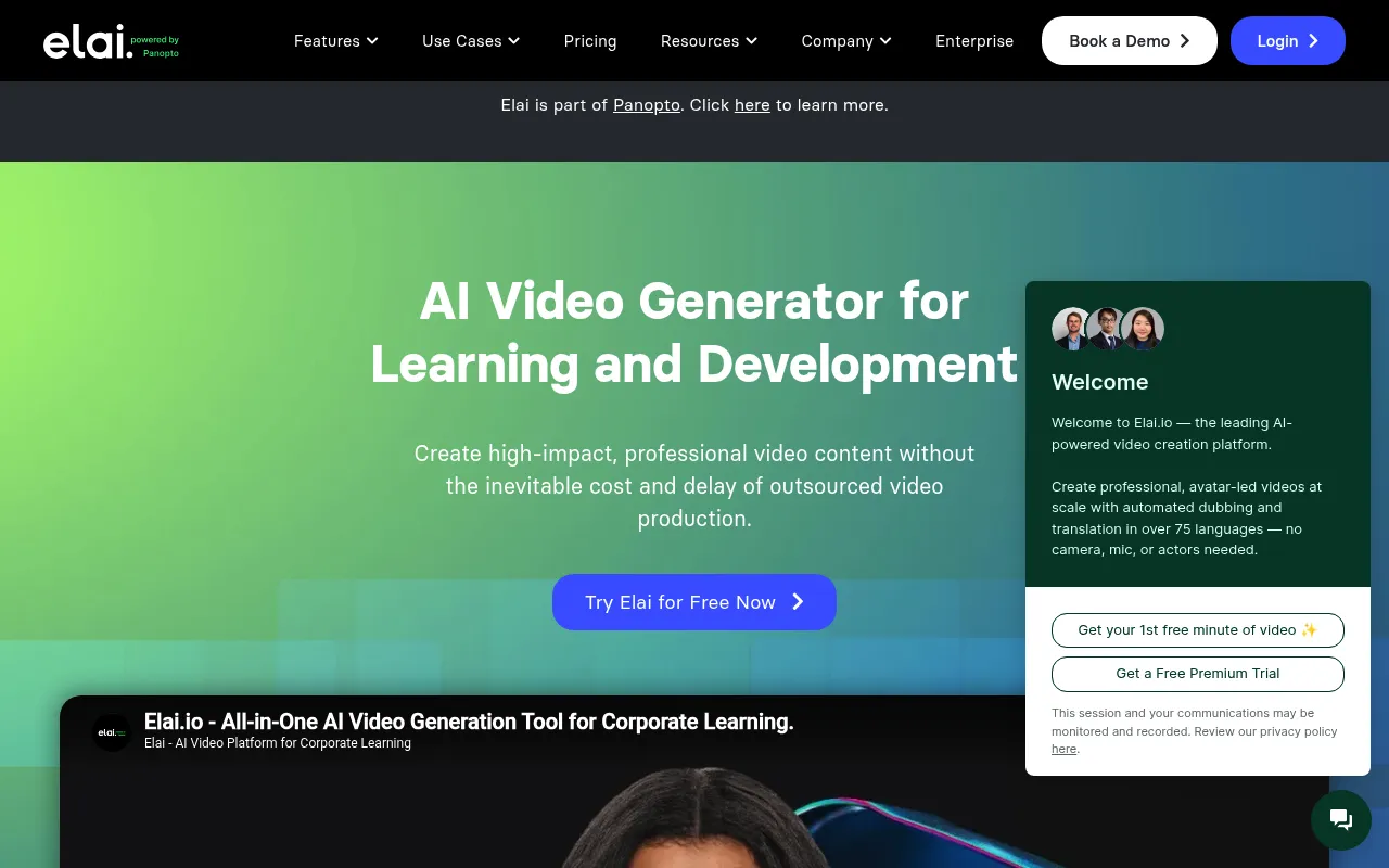 Elai.io screenshot