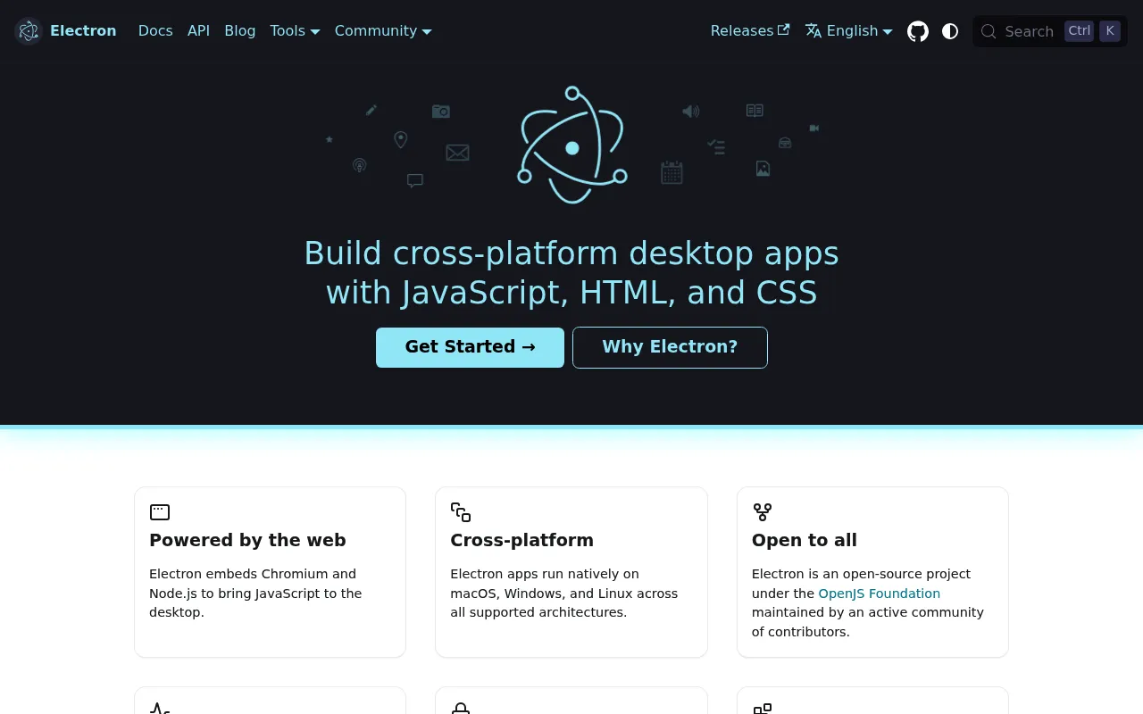 Electron screenshot