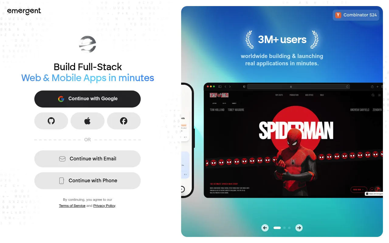 Emergent screenshot