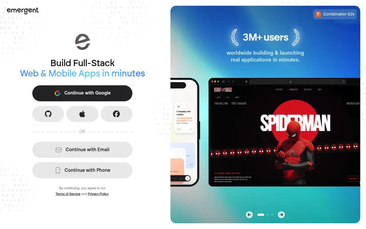 Emergent screenshot