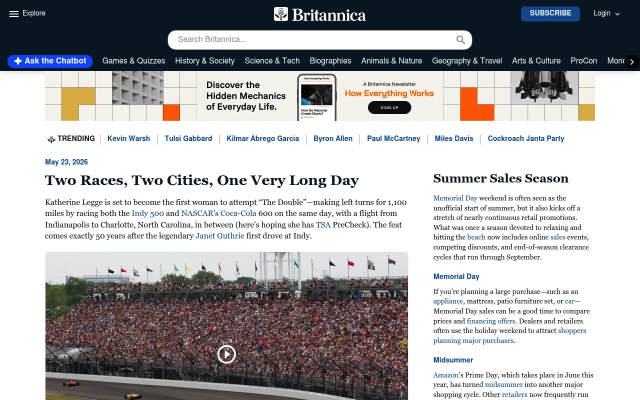 Encyclopedia Britannica screenshot