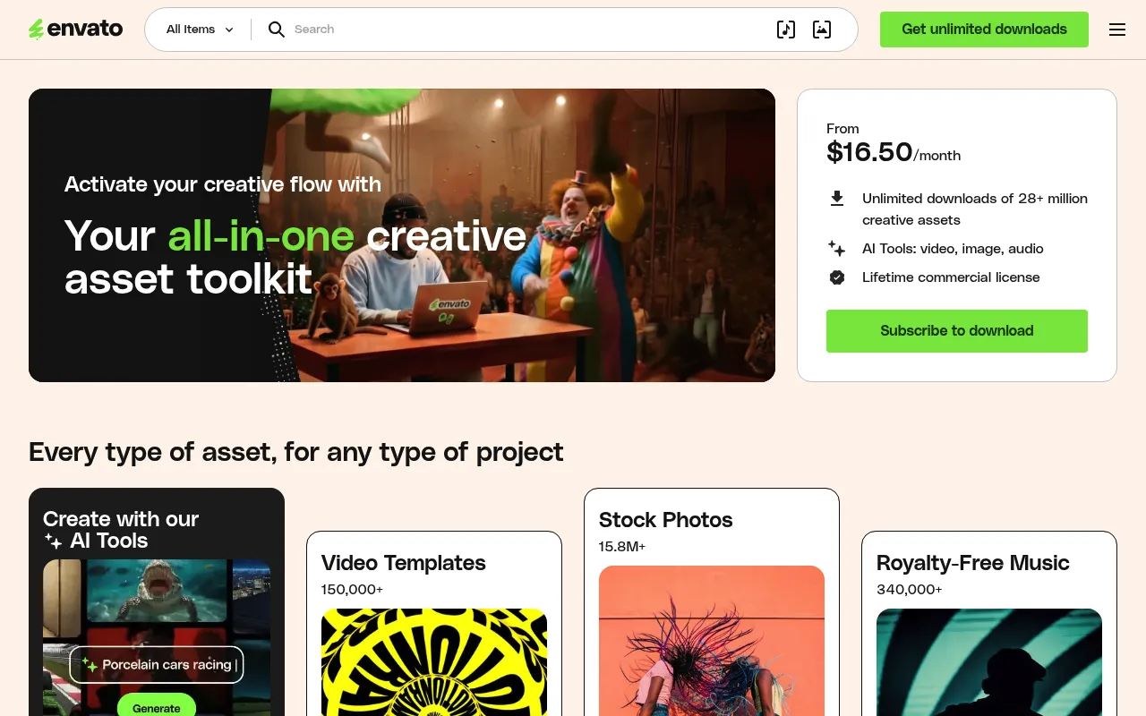 Envato screenshot