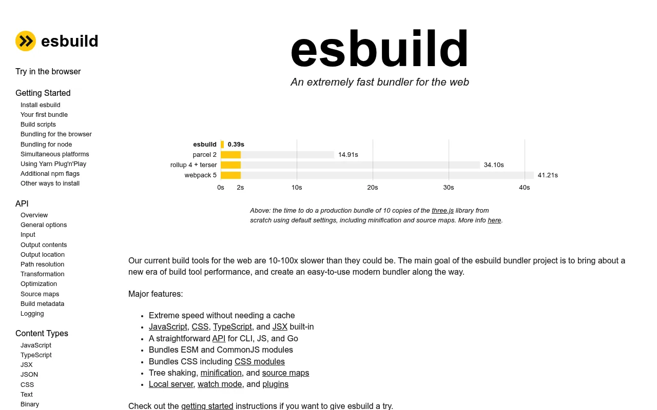 esbuild screenshot