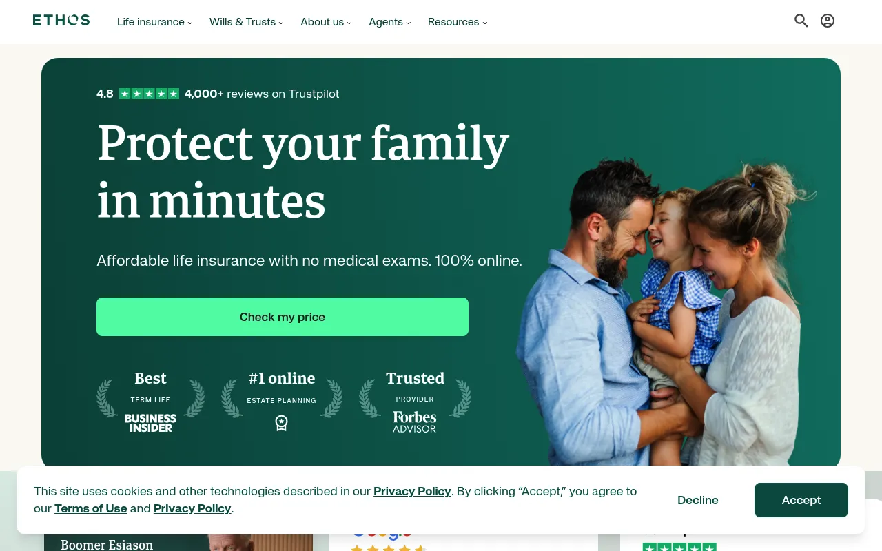 Ethos screenshot