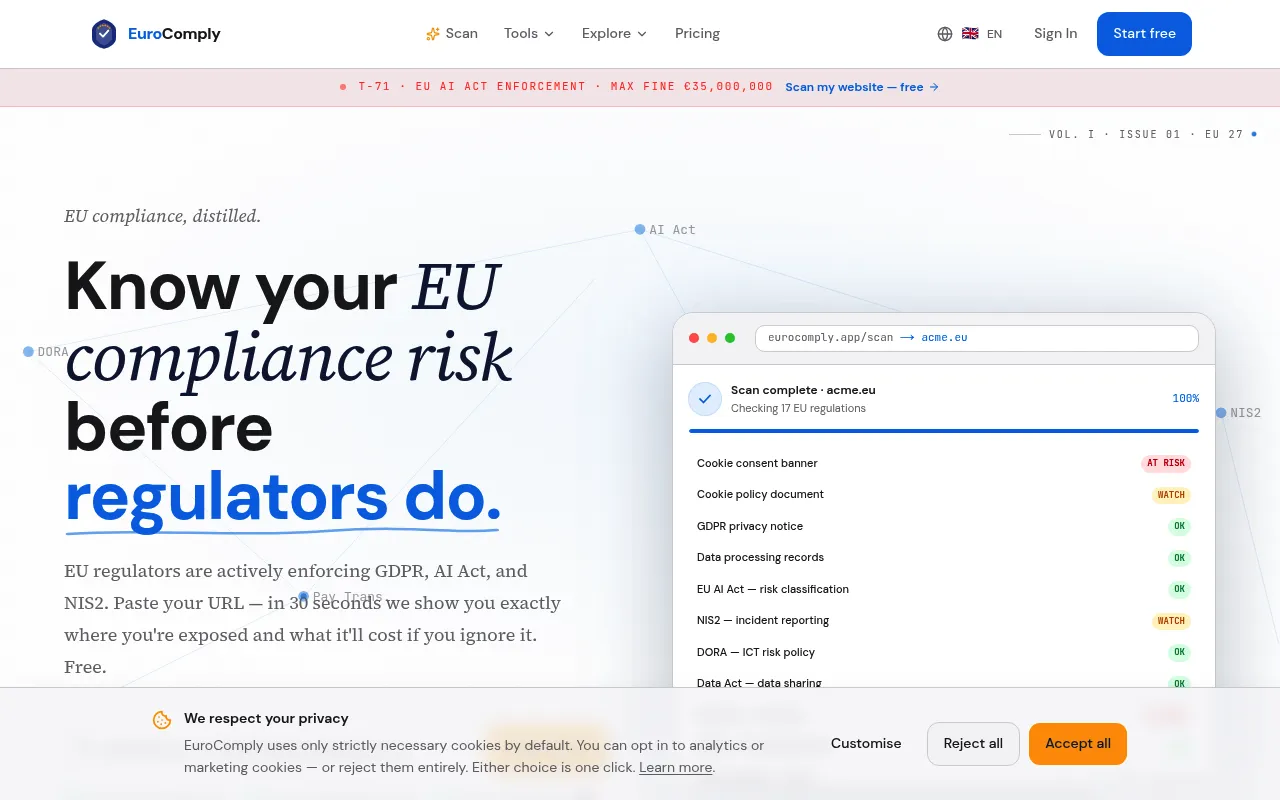 EuroComply screenshot