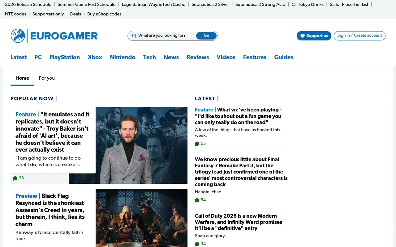 Eurogamer screenshot