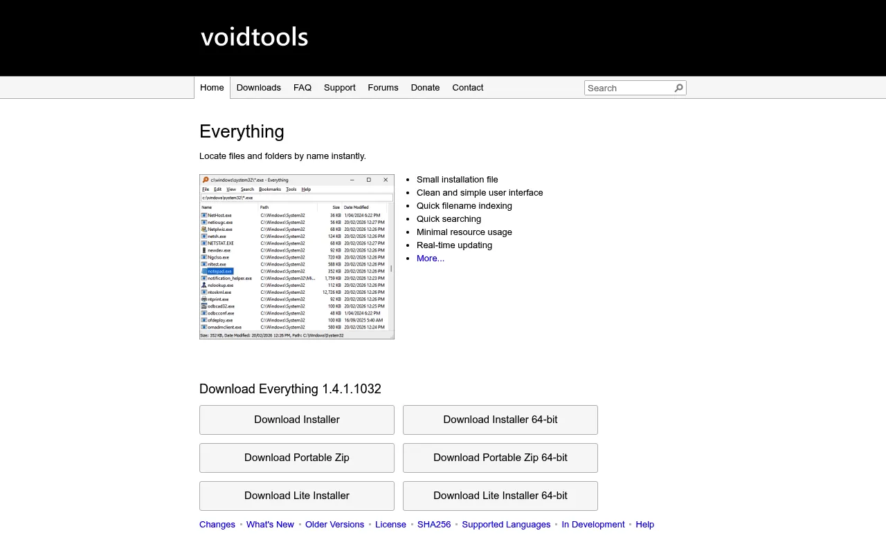 Everything screenshot