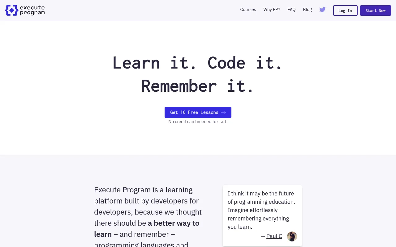 Execute Program screenshot