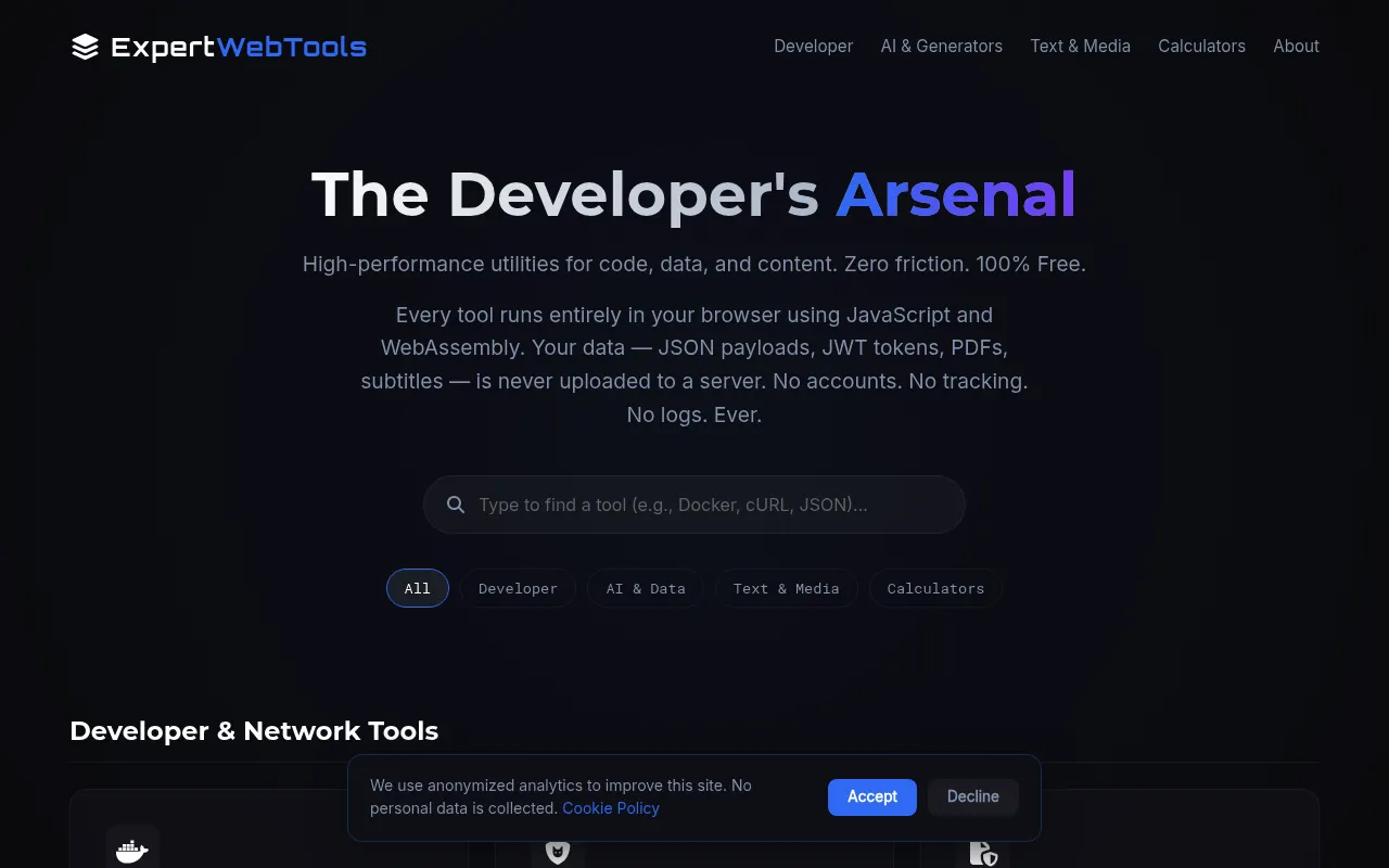 Expert Web Tools screenshot