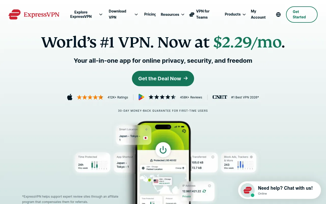 ExpressVPN screenshot