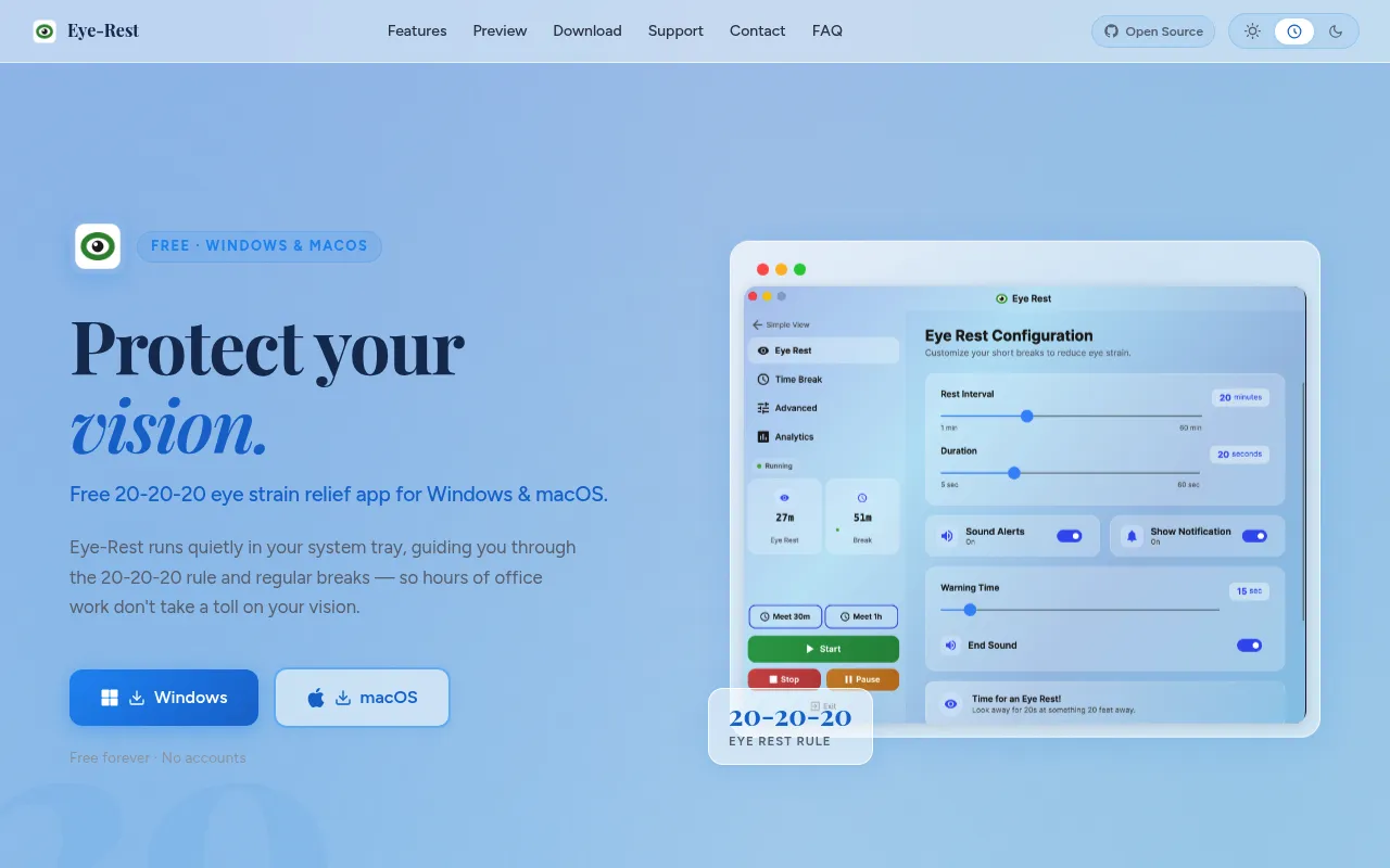Eye-Rest screenshot
