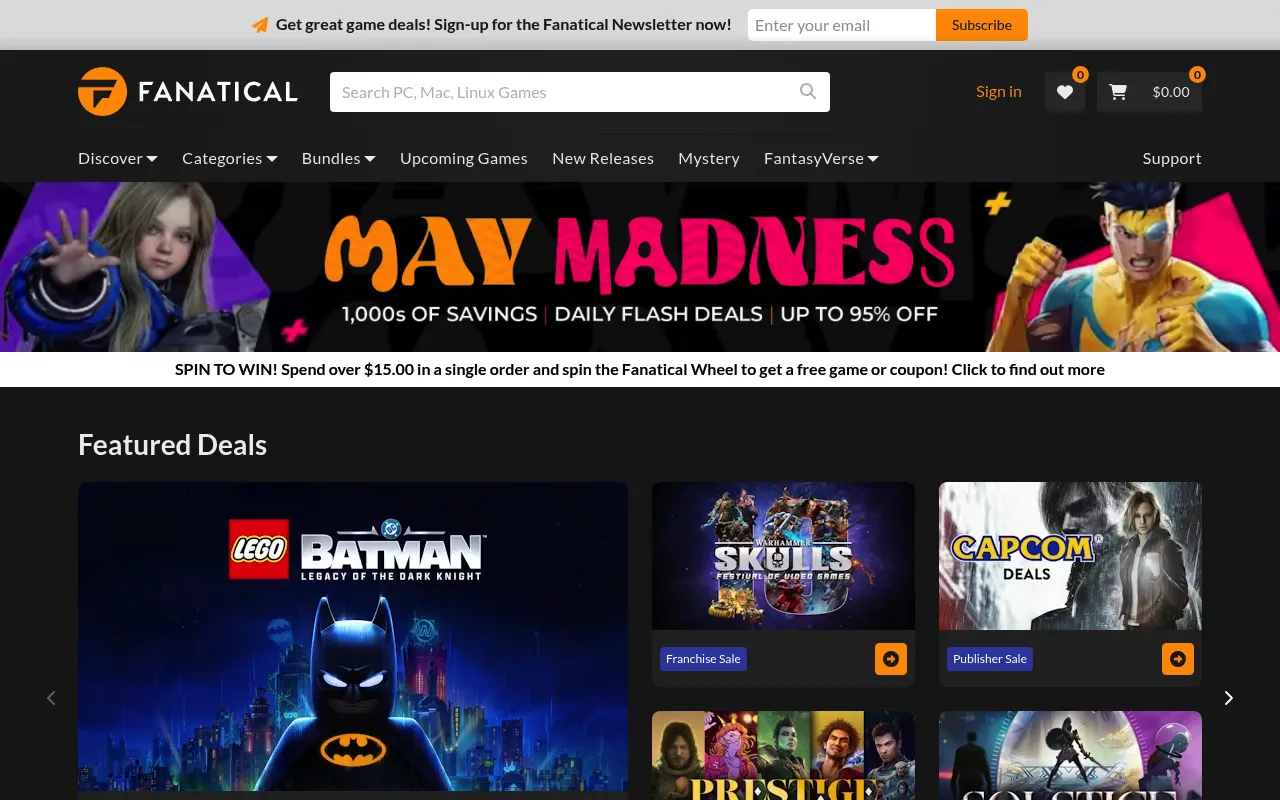 Fanatical screenshot