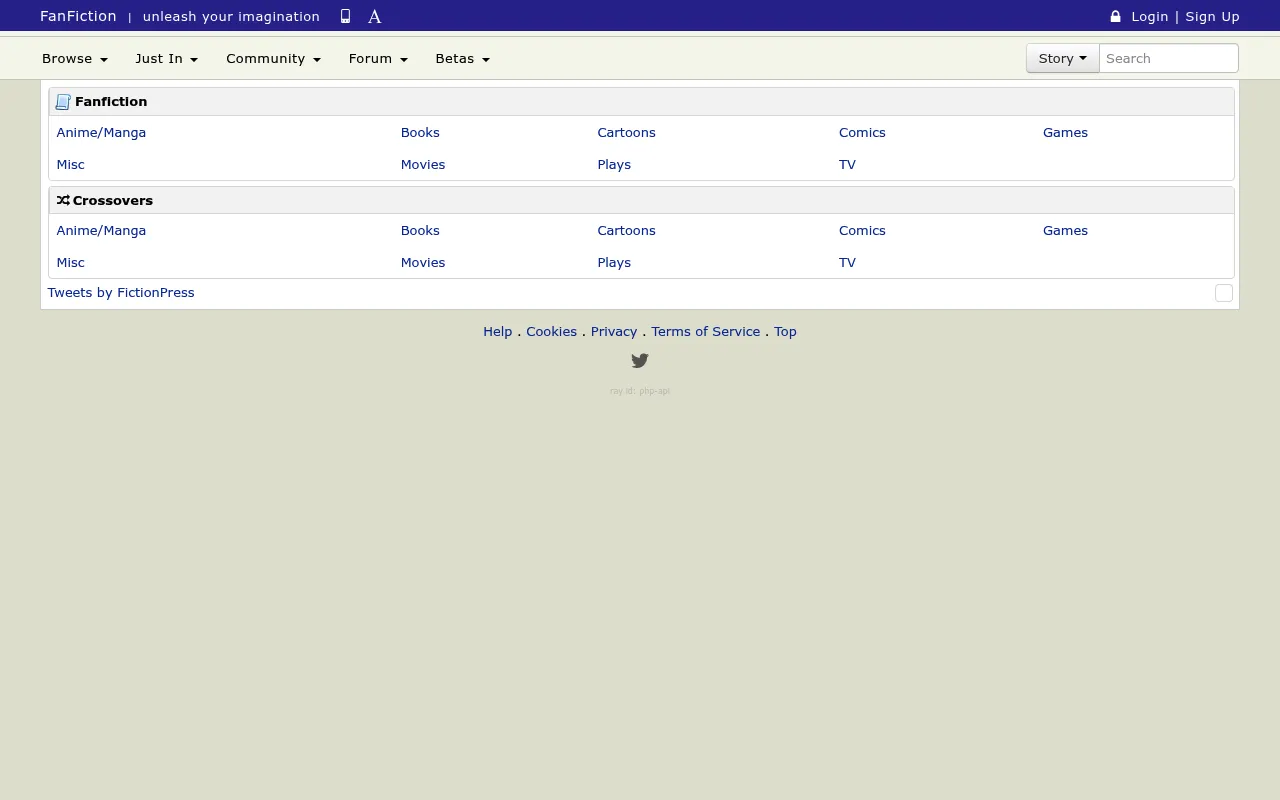 FanFiction screenshot