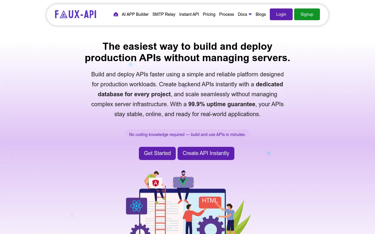 Faux API screenshot