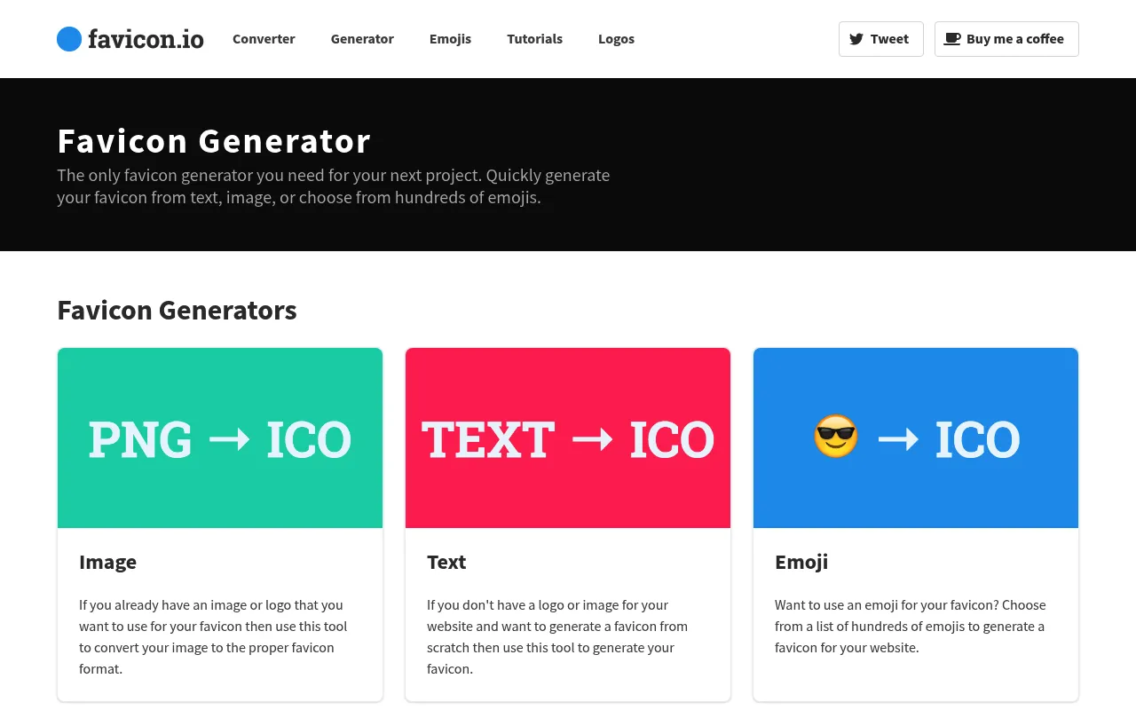 favicon.io screenshot