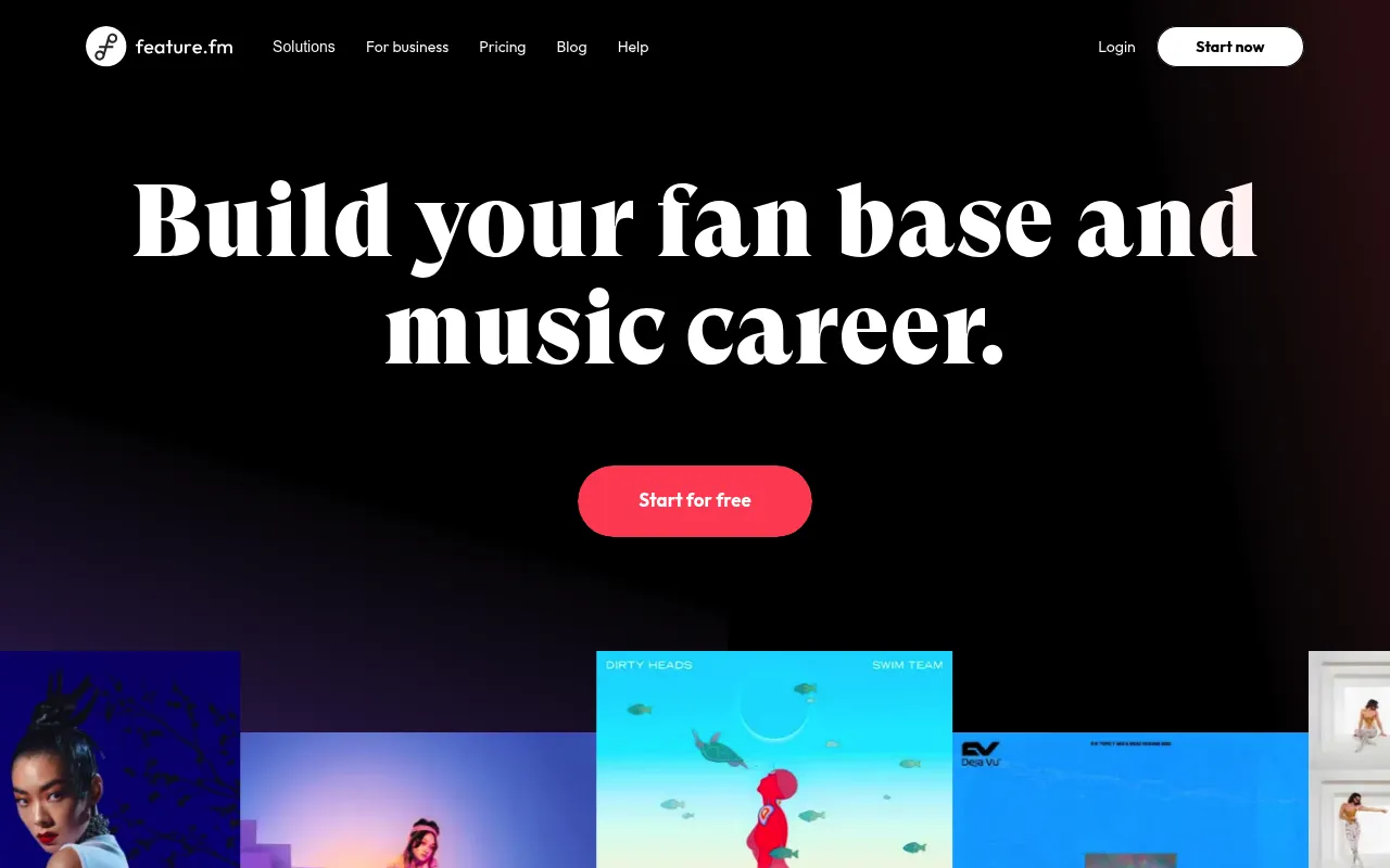 Feature.fm screenshot