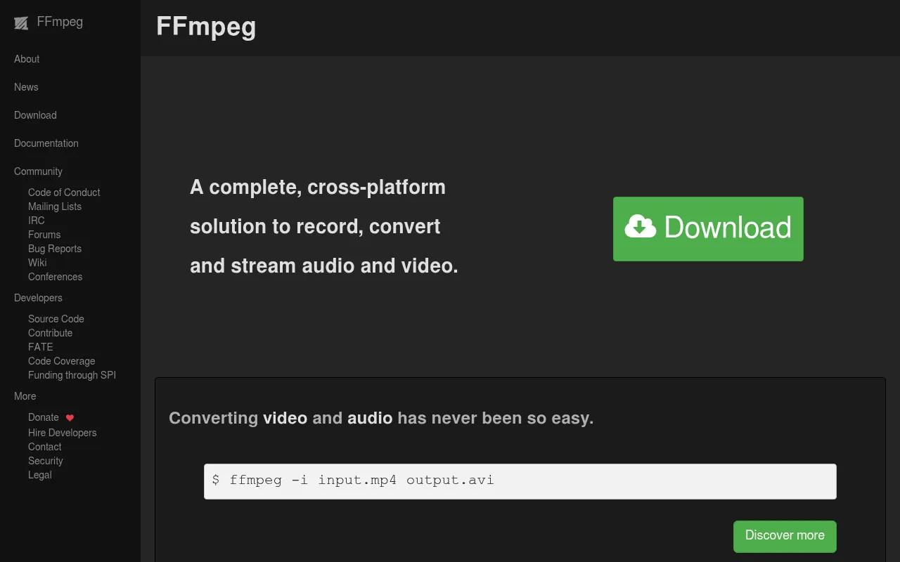 FFmpeg screenshot