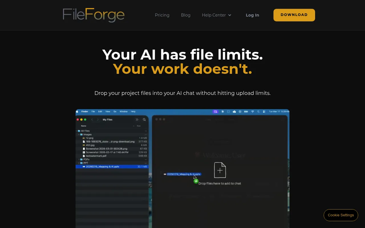 FileForge Go screenshot