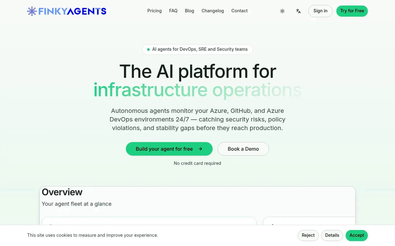 FinkyAgents screenshot