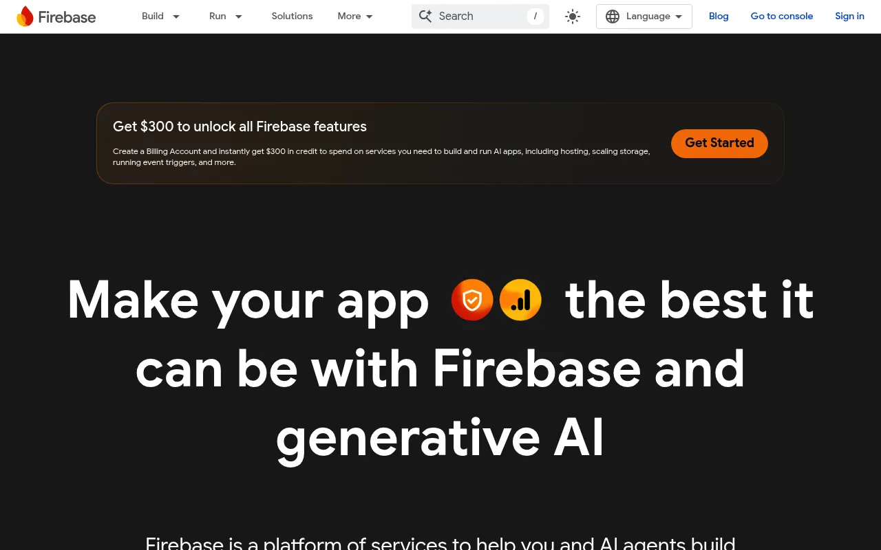Firebase screenshot