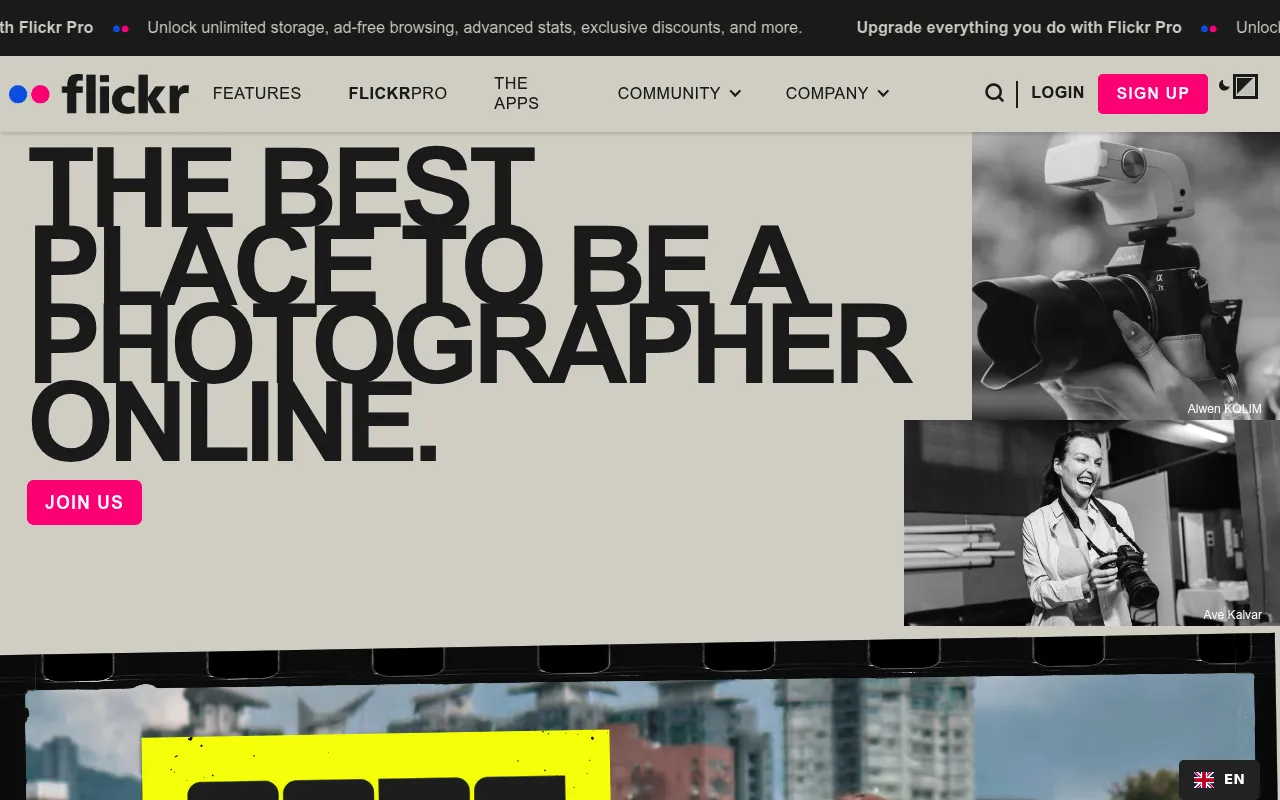 Flickr screenshot