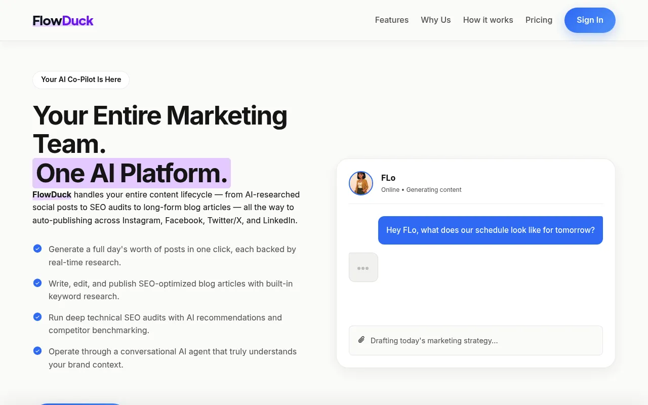 FlowDuck screenshot