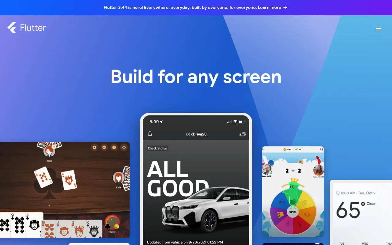 Flutter screenshot