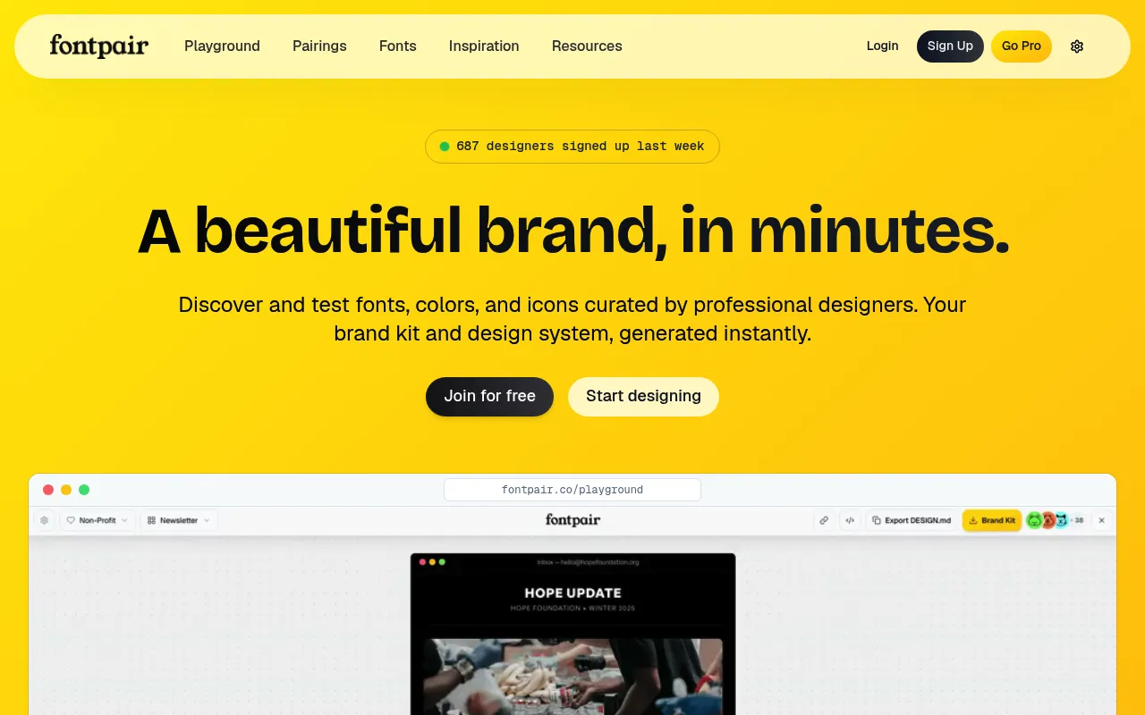 Fontpair screenshot