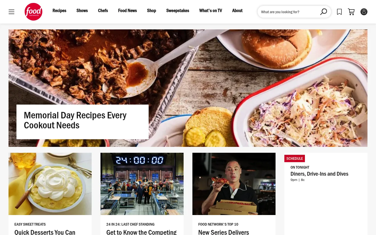 Food Network screenshot