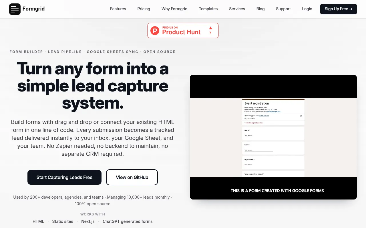Formgrid screenshot