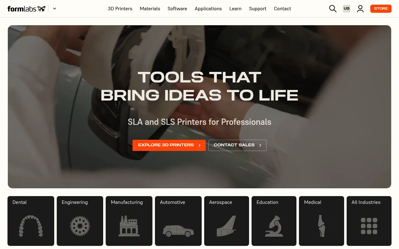 Formlabs screenshot
