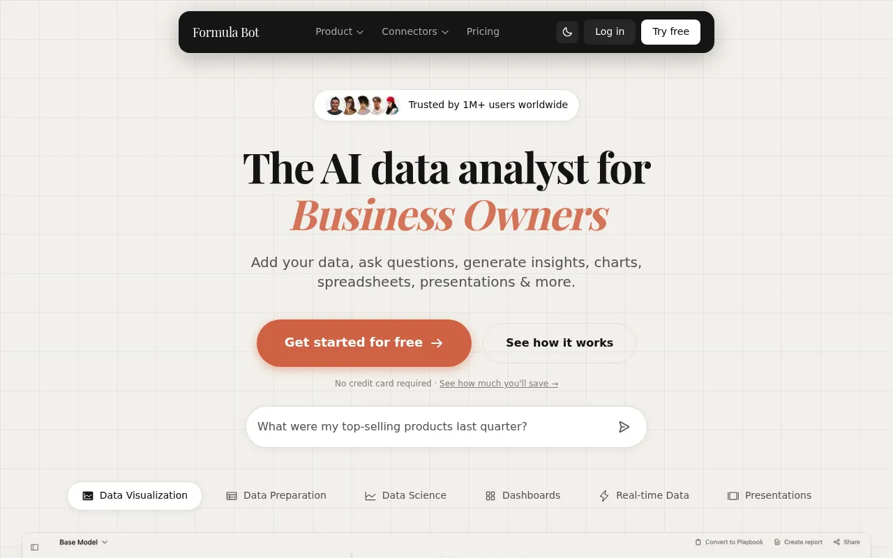 Formula Bot screenshot