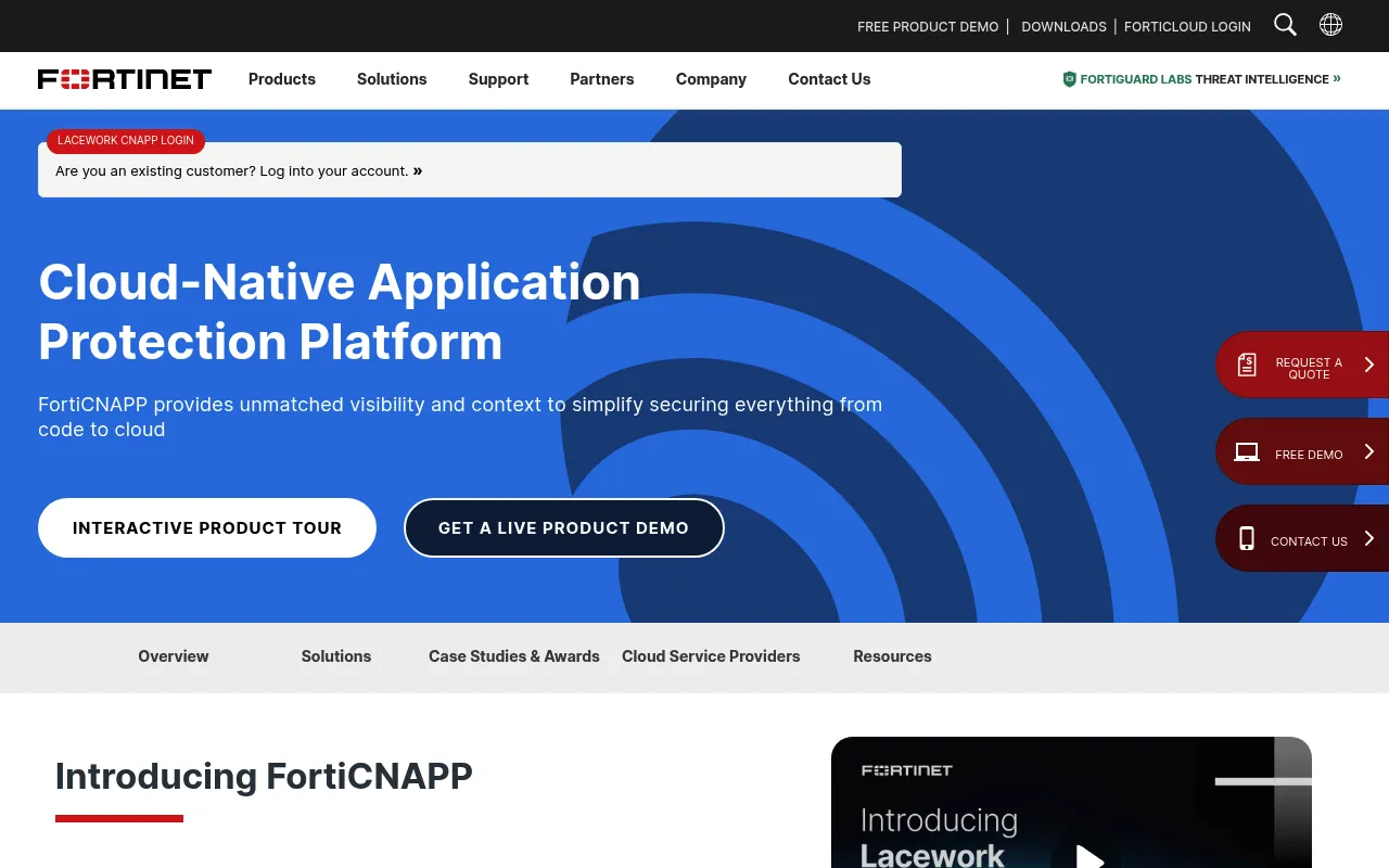 FortiCNAPP screenshot