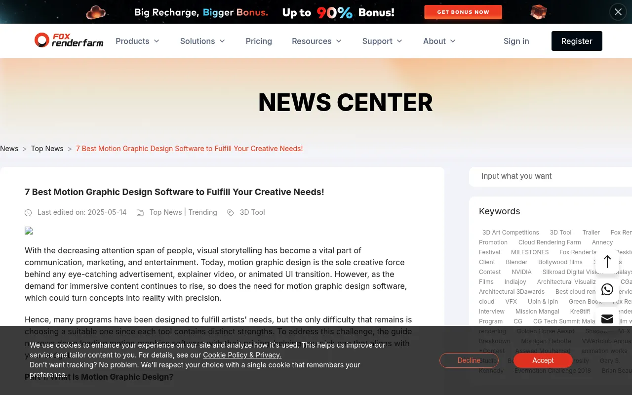 Fox Render Farm screenshot
