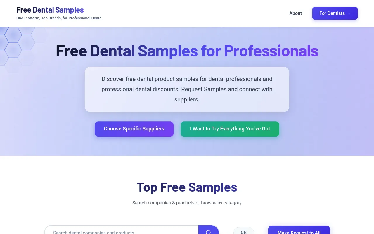 Free Dental Samples screenshot