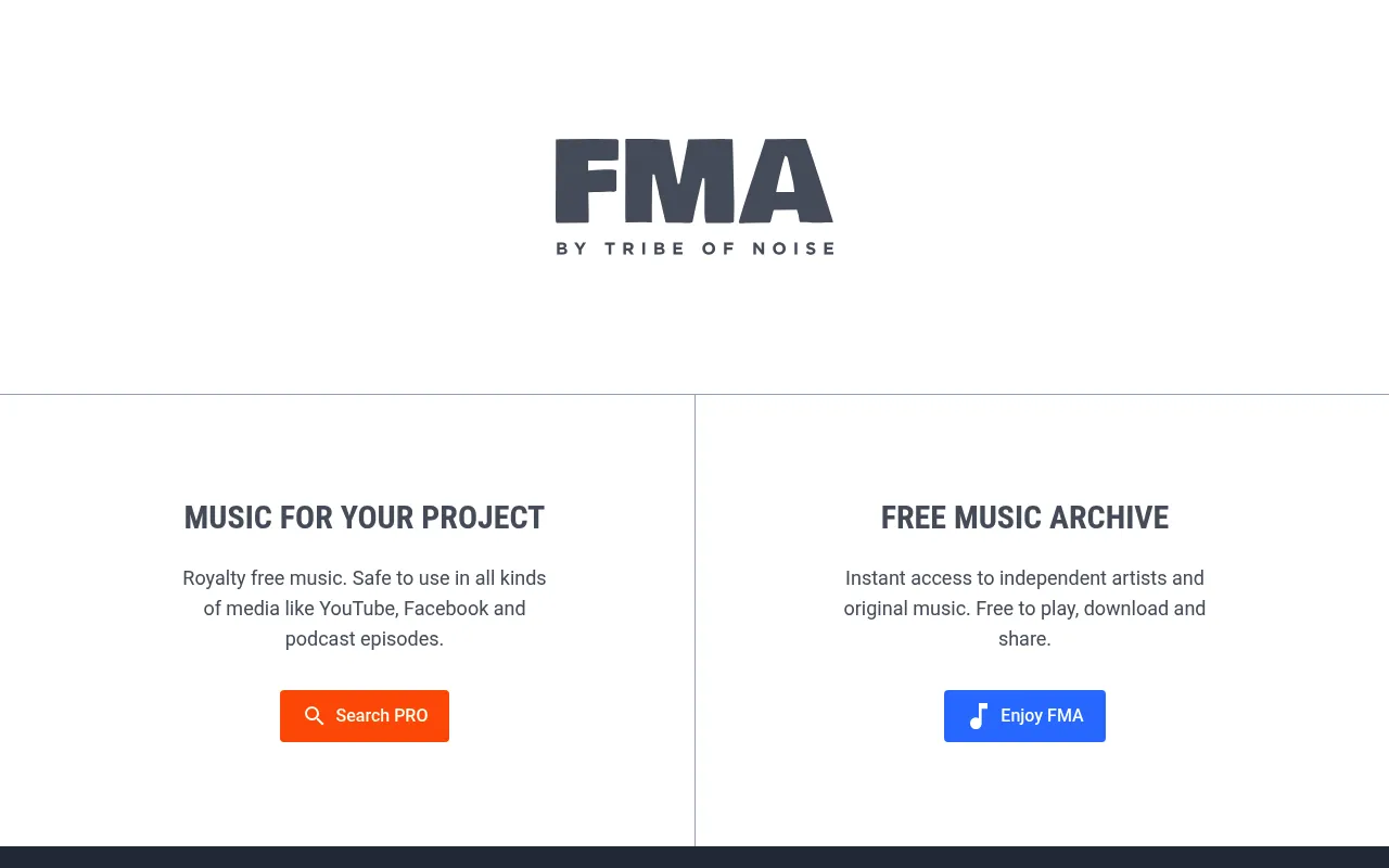 Free Music Archive screenshot