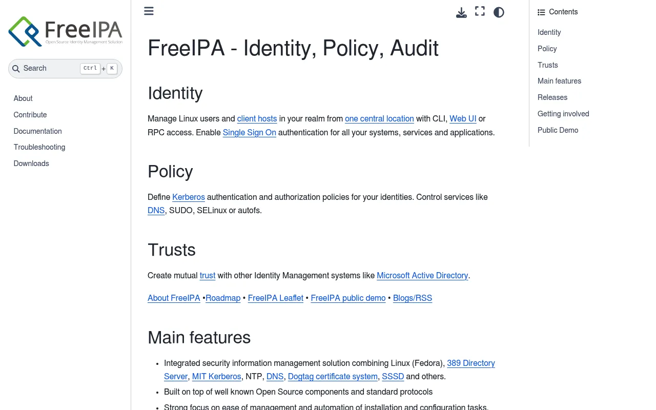 FreeIPA screenshot