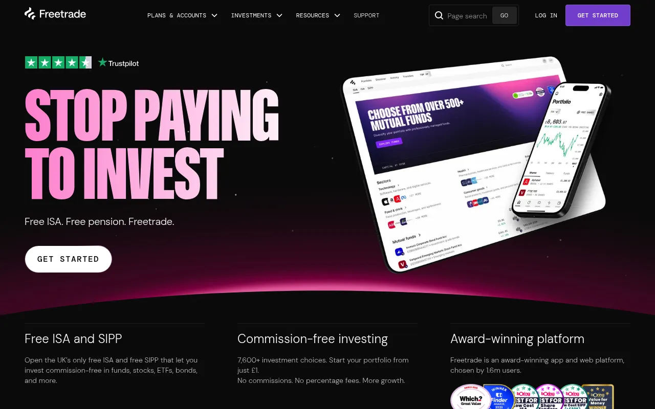Freetrade screenshot