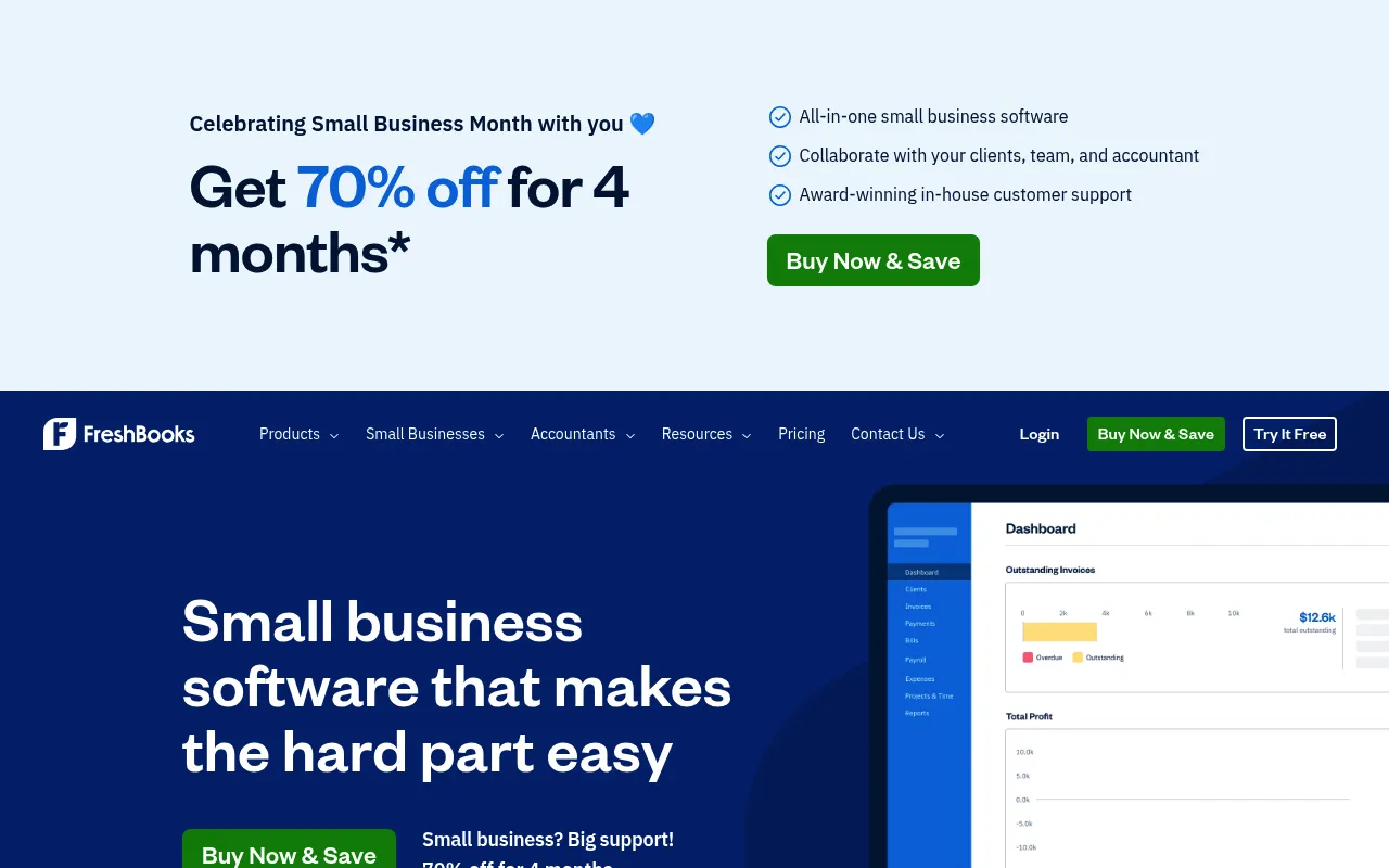 FreshBooks screenshot