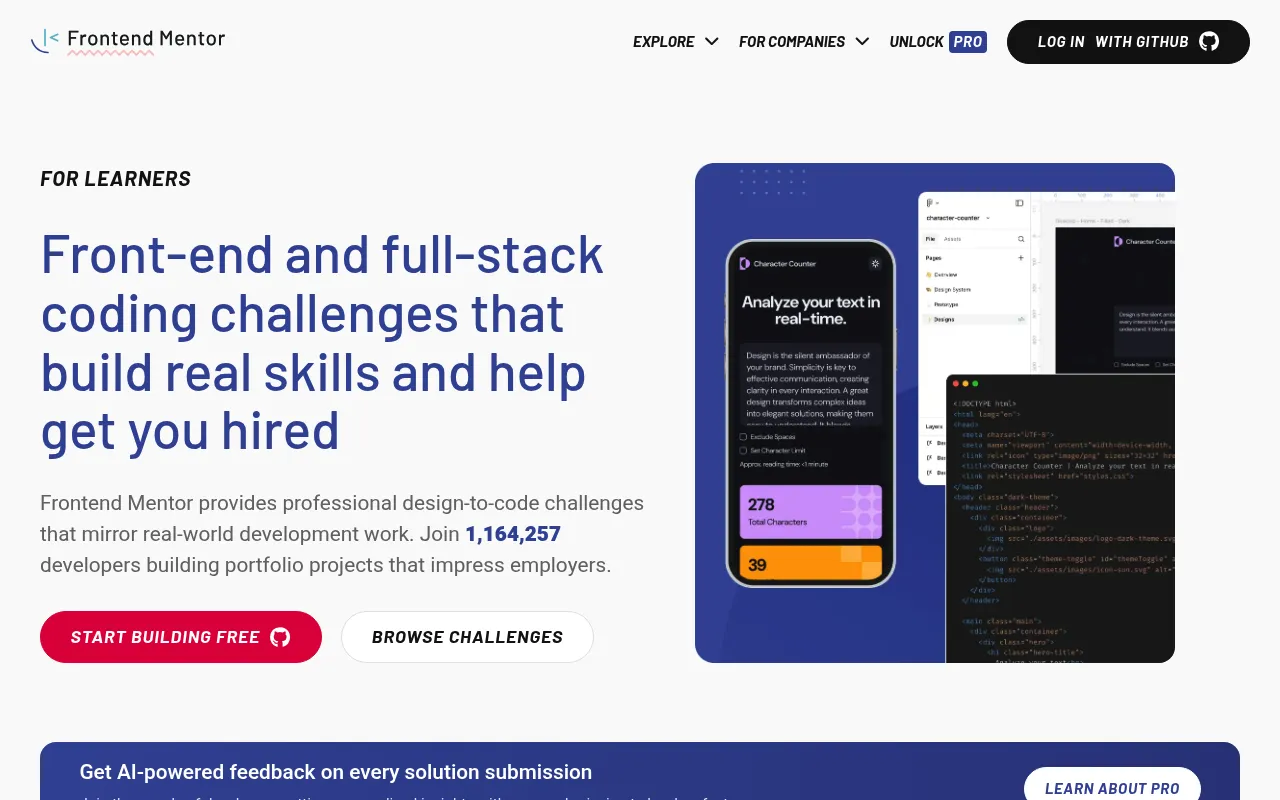 Frontend Mentor screenshot