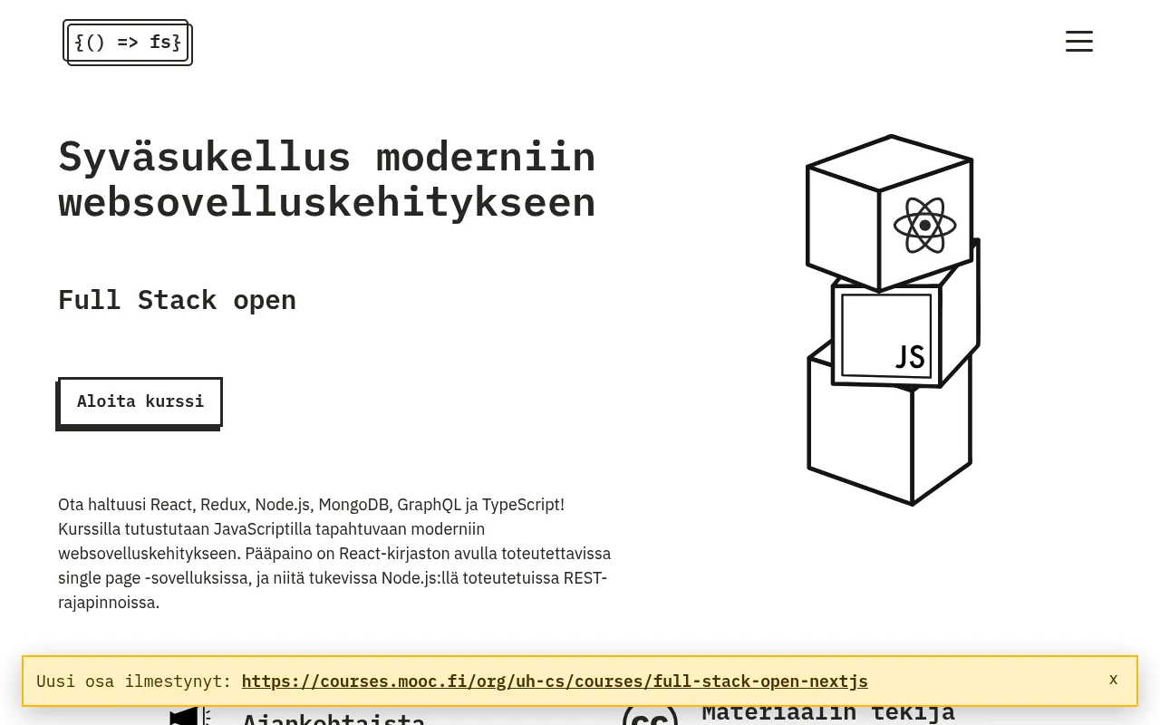 Full Stack Open screenshot
